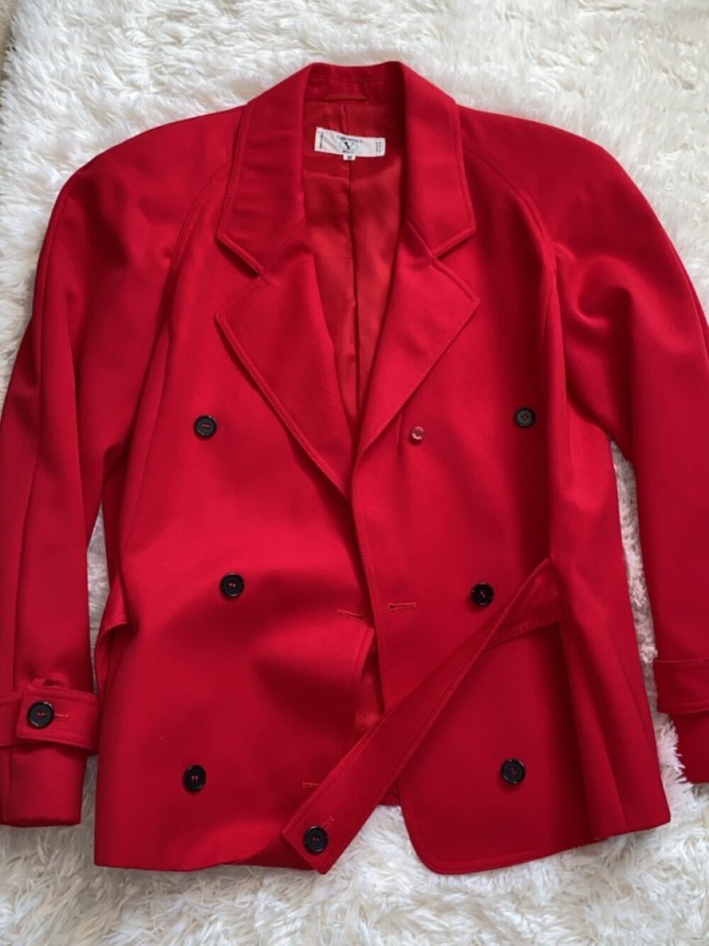 Valentino “Miss V” Red Double-Breasted Jacket